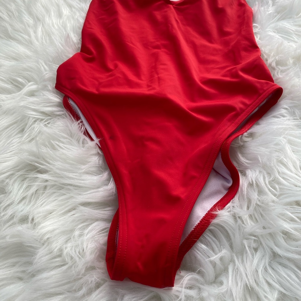 ASOS Swim Red One-Piece - Picture 4 of 6